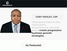 Tablet Screenshot of corymosley.com